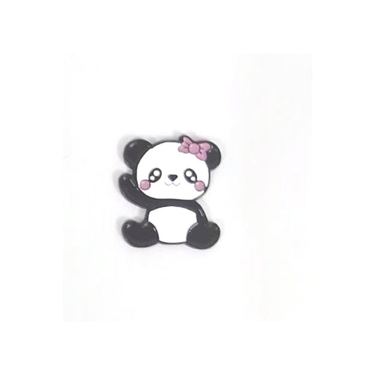 Panda with Pink Bow Metal Sticker - SKU MS-146