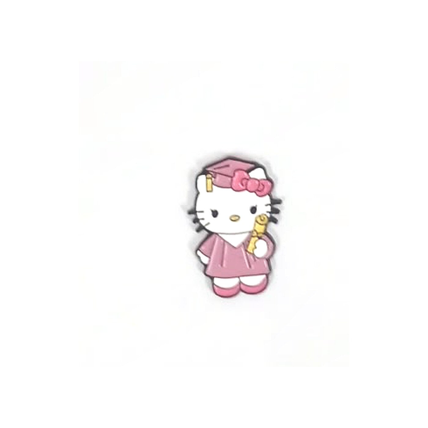 Hello Kitty - Pink Graduation Metal Sticker - SKU MS-147