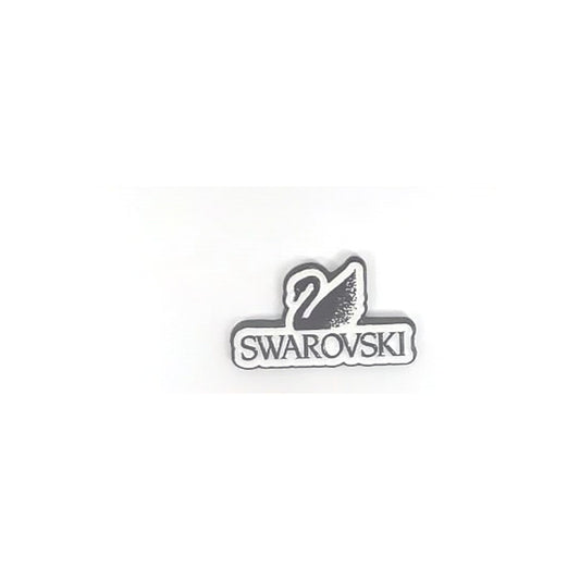 Swarovski Swan Logo Metal Sticker - SKU MS-160
