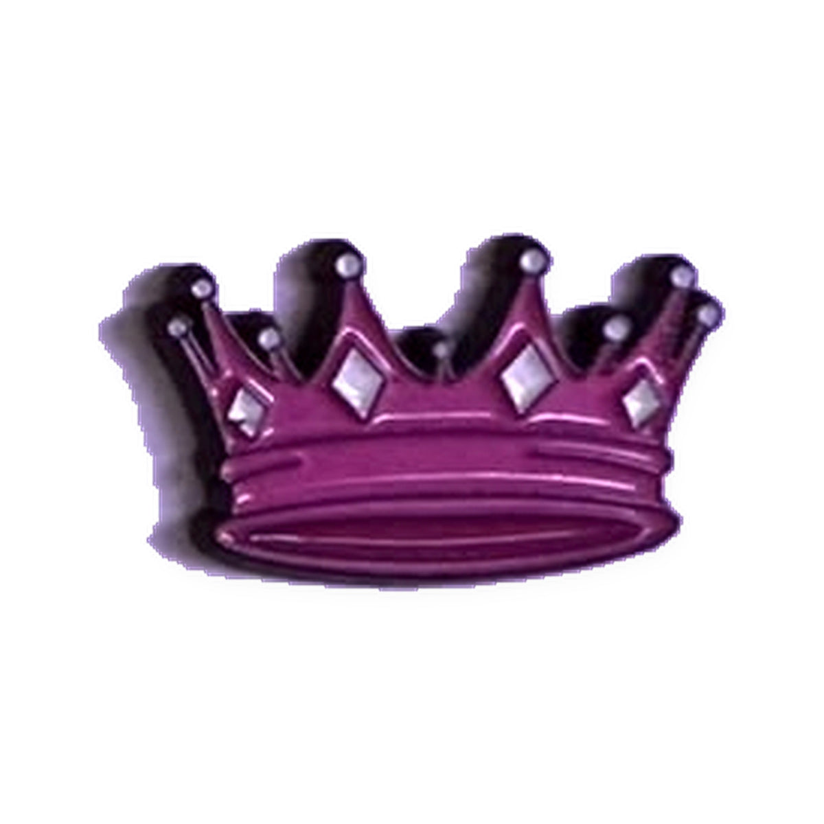 Pink Crown Metal Sticker