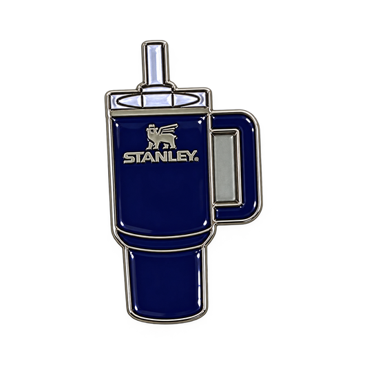 Blue Stanley Tumbler Metal Sticker