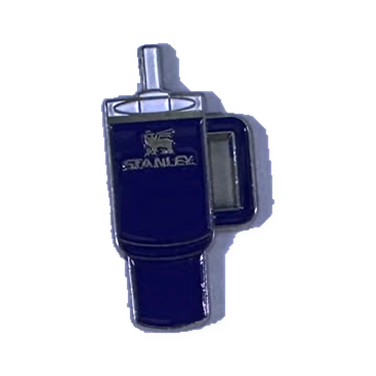 Blue Stanley Tumbler Metal Sticker