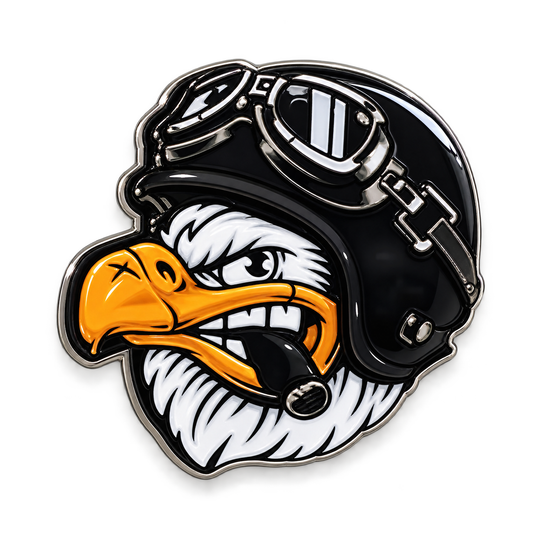 Eagle Aviator Helmet Metal Sticker