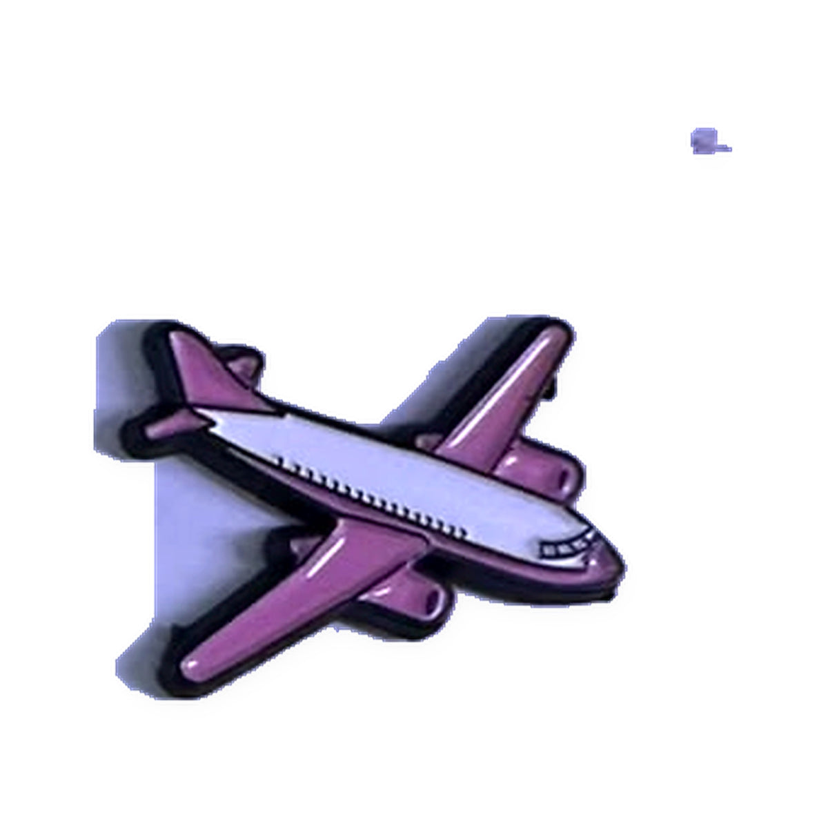 Pink Passenger Airplane Metal Sticker