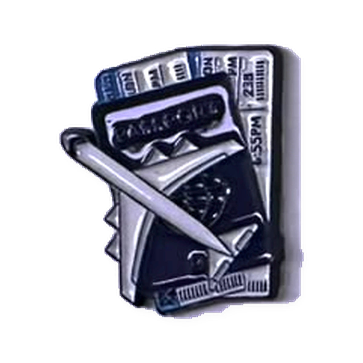 Travel Tickets Airplane Metal Sticker