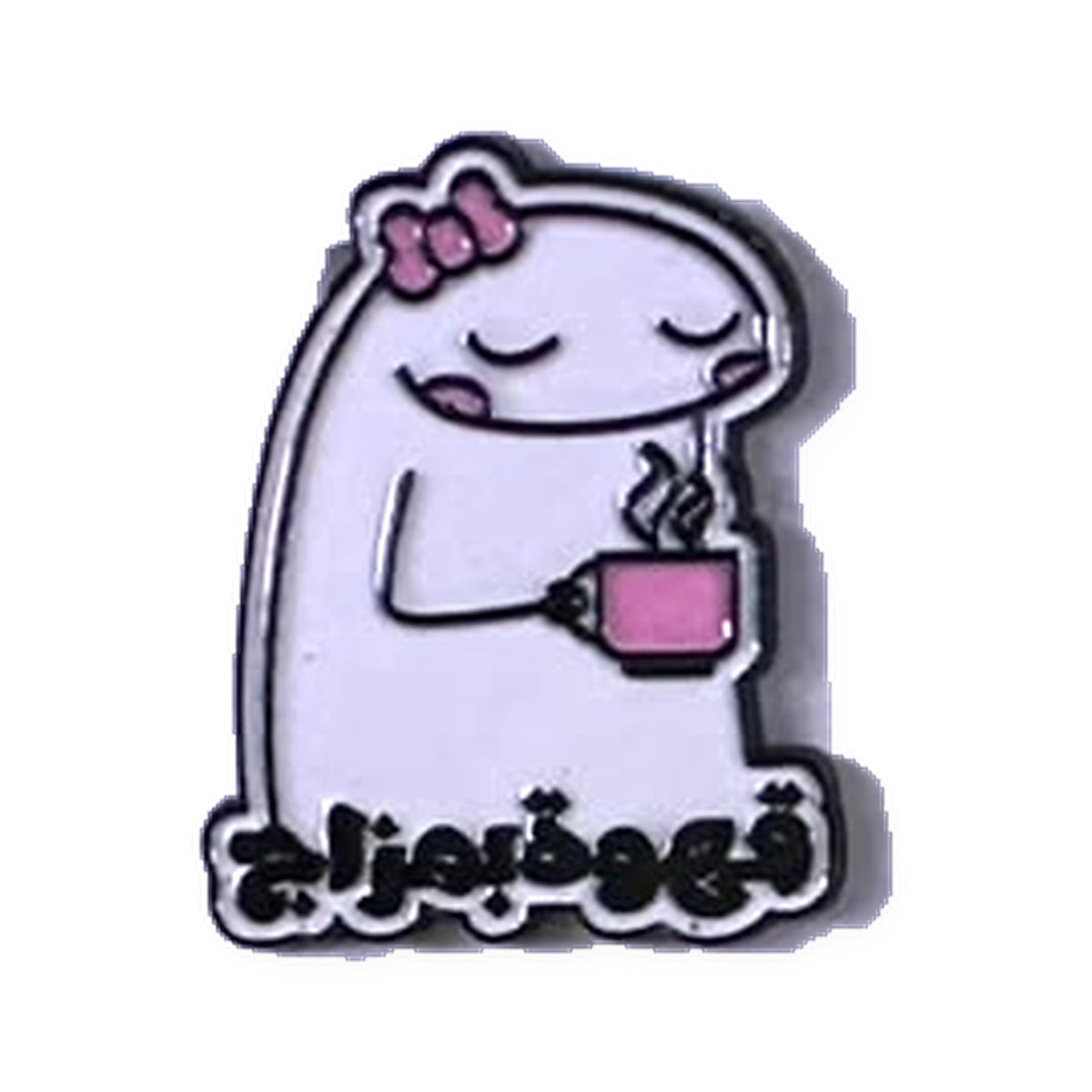 Cute Tea Break Metal Sticker