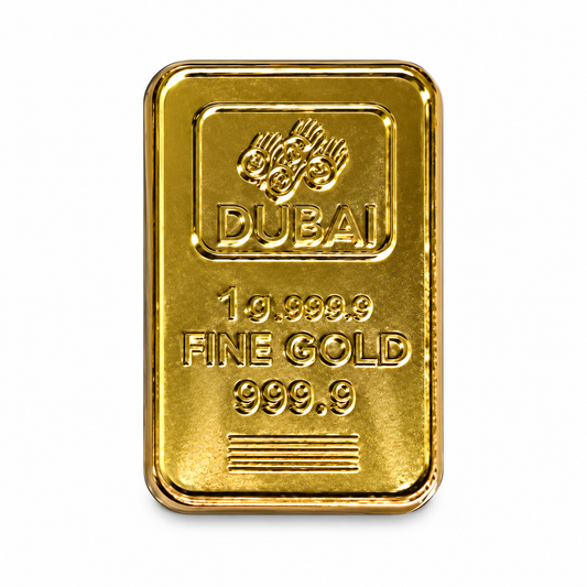 Gold Bar Metal Sticker MS-203 on white background