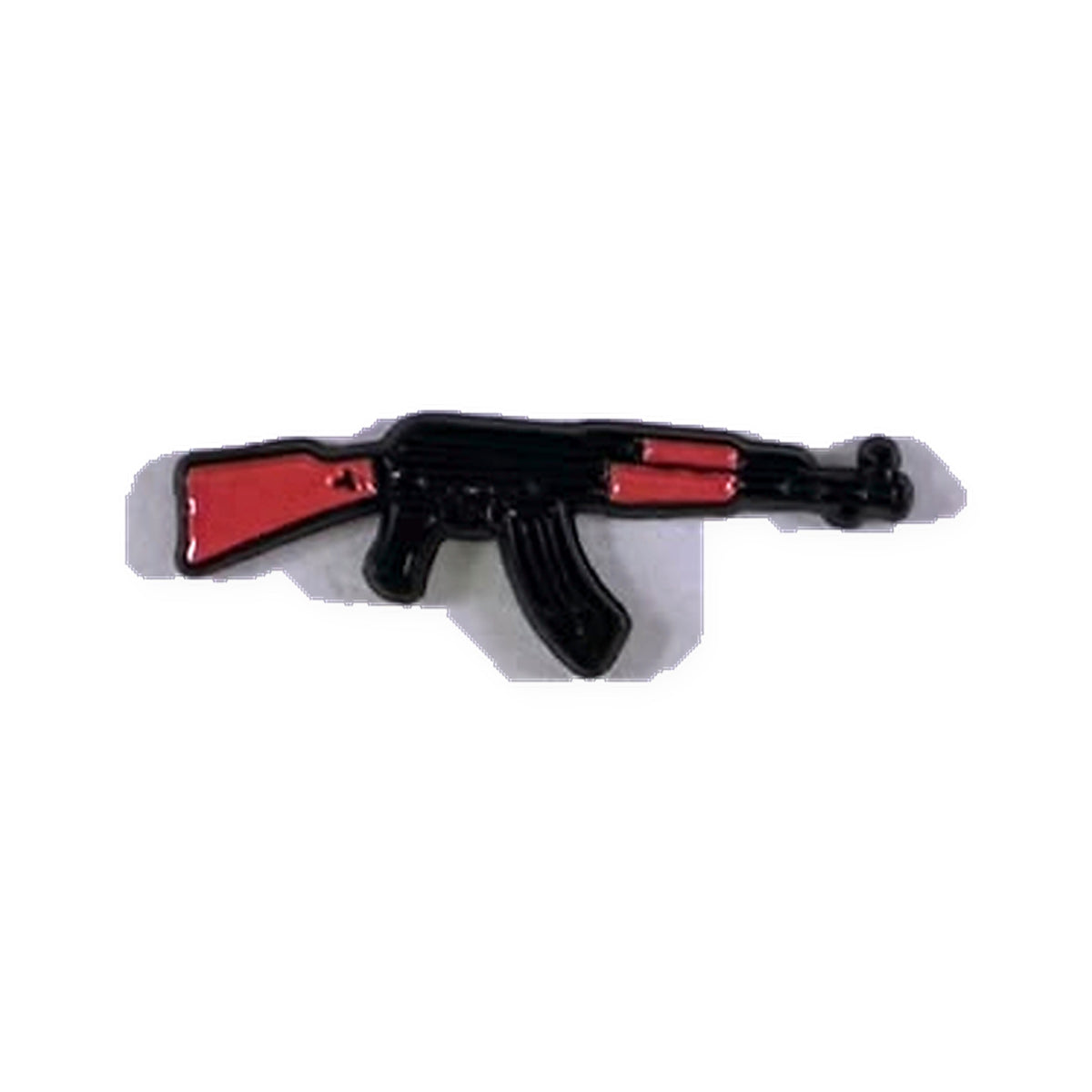Red Black Rifle Metal Sticker