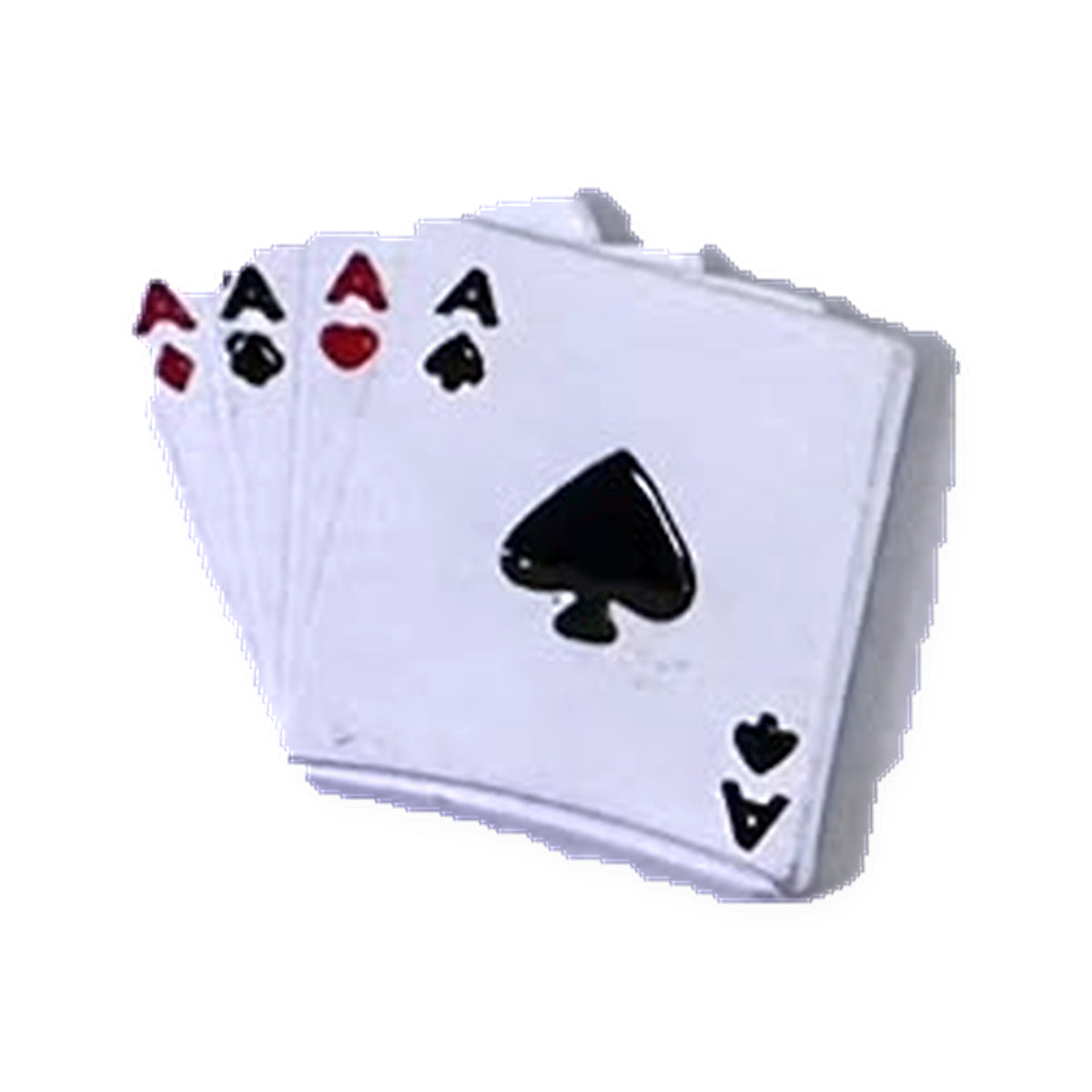 White Aces Playing Cards Metal Sticker