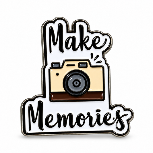Make Memories Camera Metal Sticker MS-218 on white background