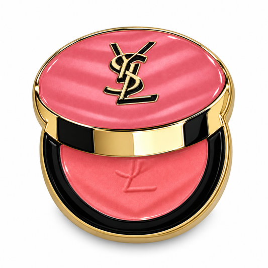 Pink YSL Powder Compact Metal Sticker MS-222 on white background