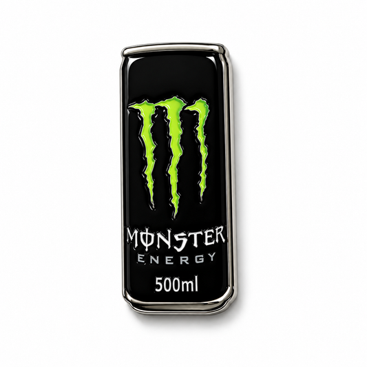 Monster Energy Can Metal Sticker on white background