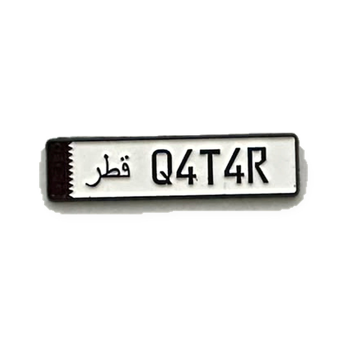 Qatar Number Plate Metal Sticker