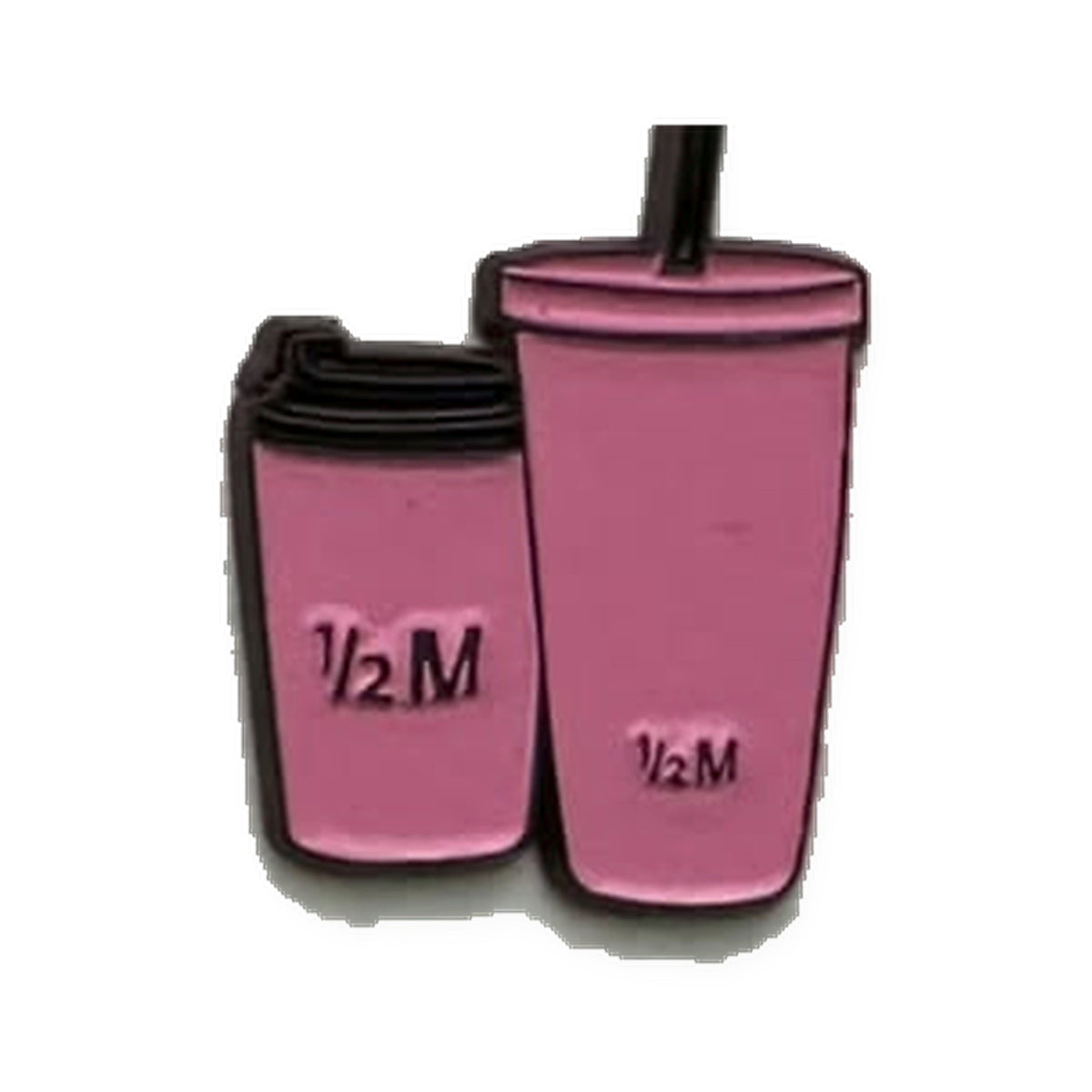 Pink 12M Tumblers Metal Sticker
