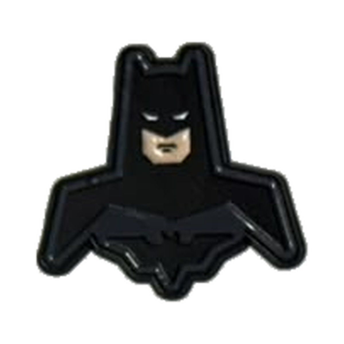 Batman Mask Metal Sticker on a white background