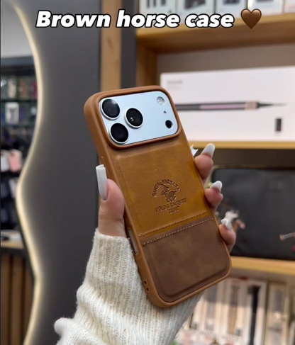 Suede Leather Polo Case