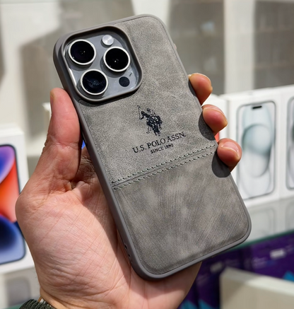 Suede Leather Polo Case