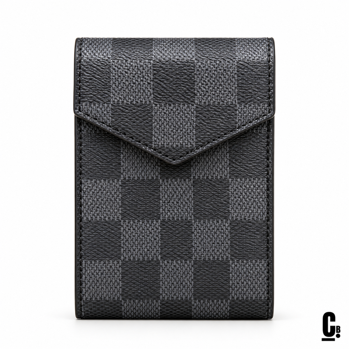Checkmate Wallet – Graphite – front studio view