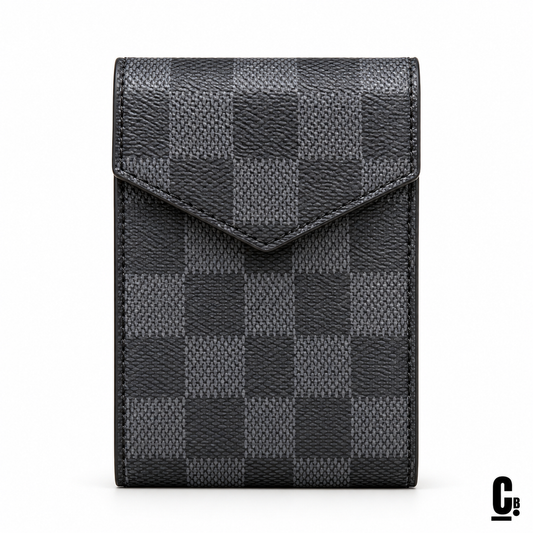 Checkmate Wallet – Graphite – front studio view
