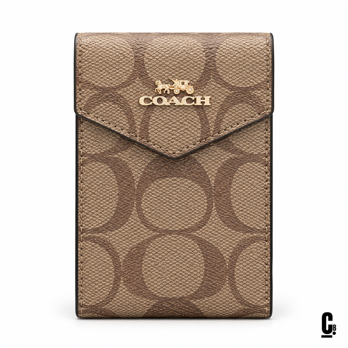Loop Signature Wallet – Sand – front studio view