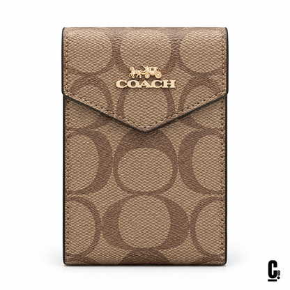 Loop Signature Wallet – Sand – front studio view