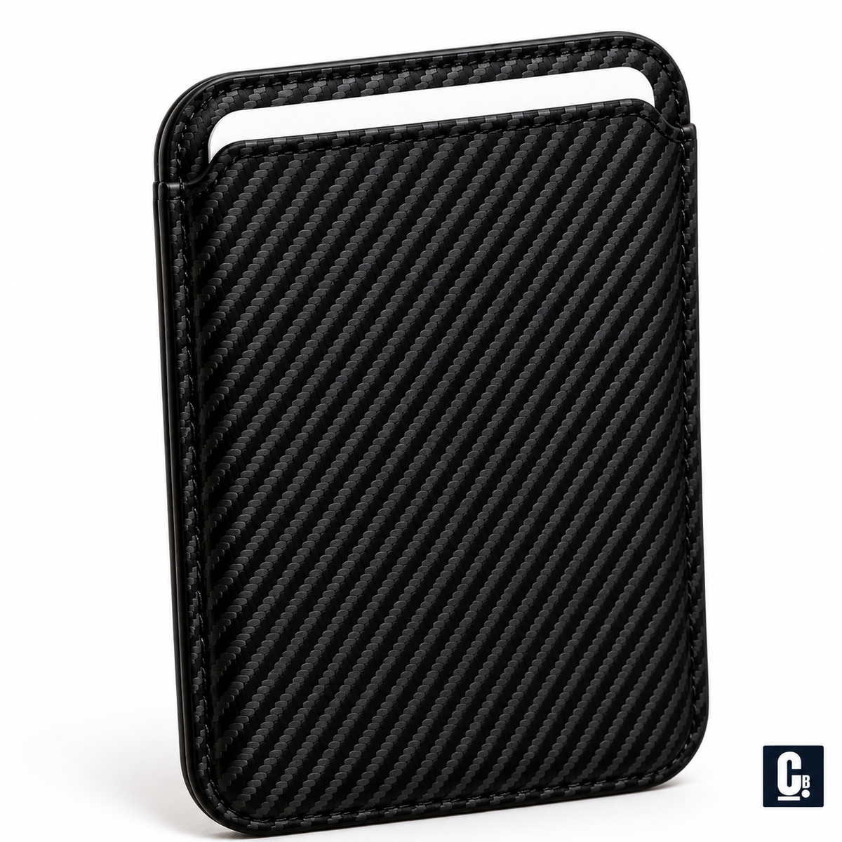 Carbon Weave MagSafe Wallet — Black | CB Studio | color=black | view=detail