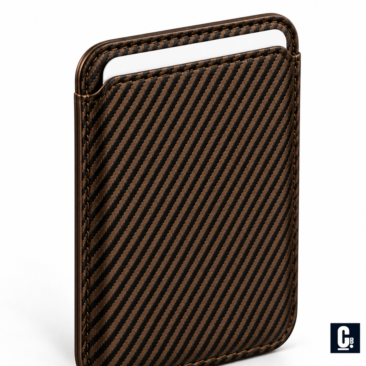 Carbon Weave MagSafe Wallet — Bronze | CB Studio | color=bronze | view=detail