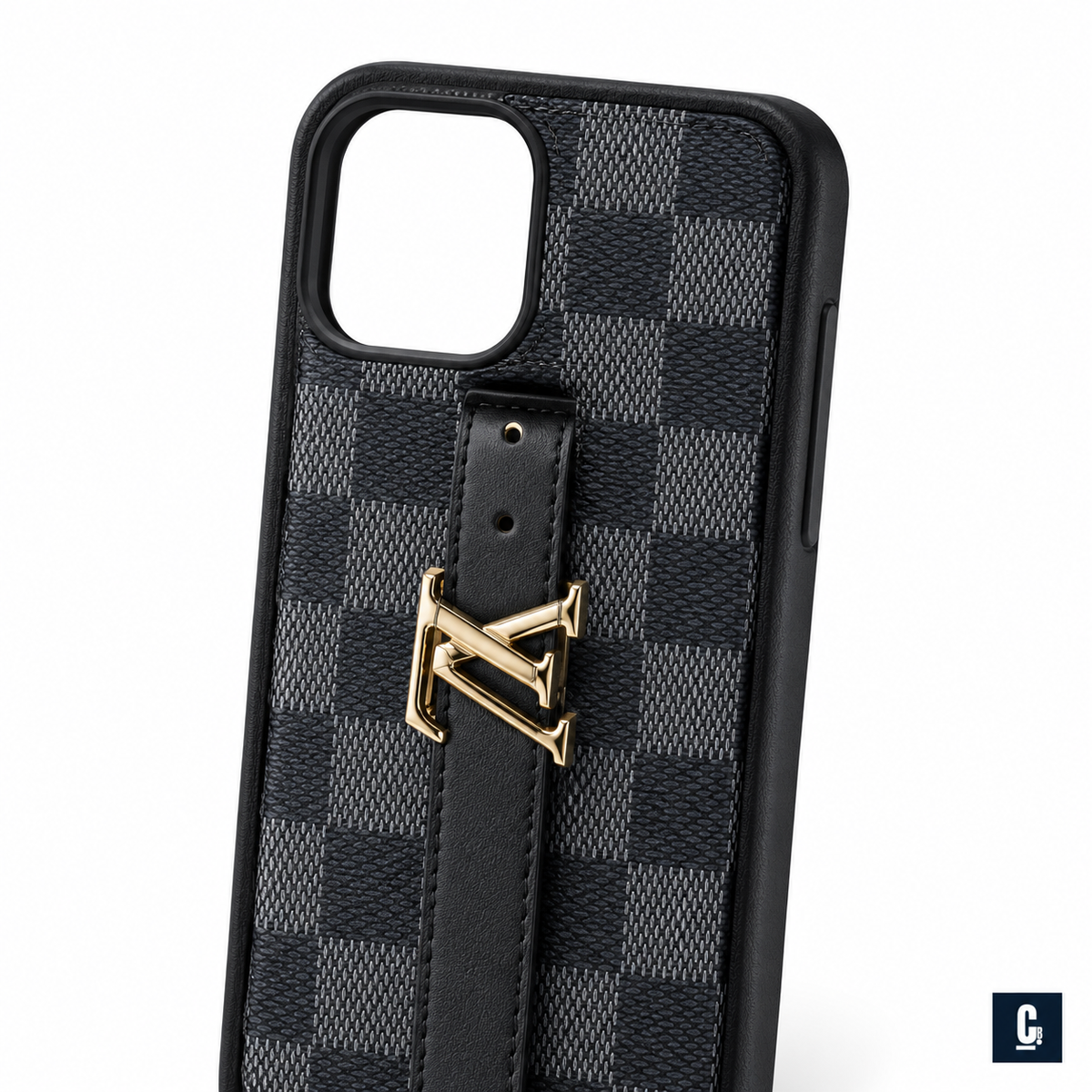 Checkmate Grip Strap Case — Graphite | CB Studio | color=graphite | view=detail