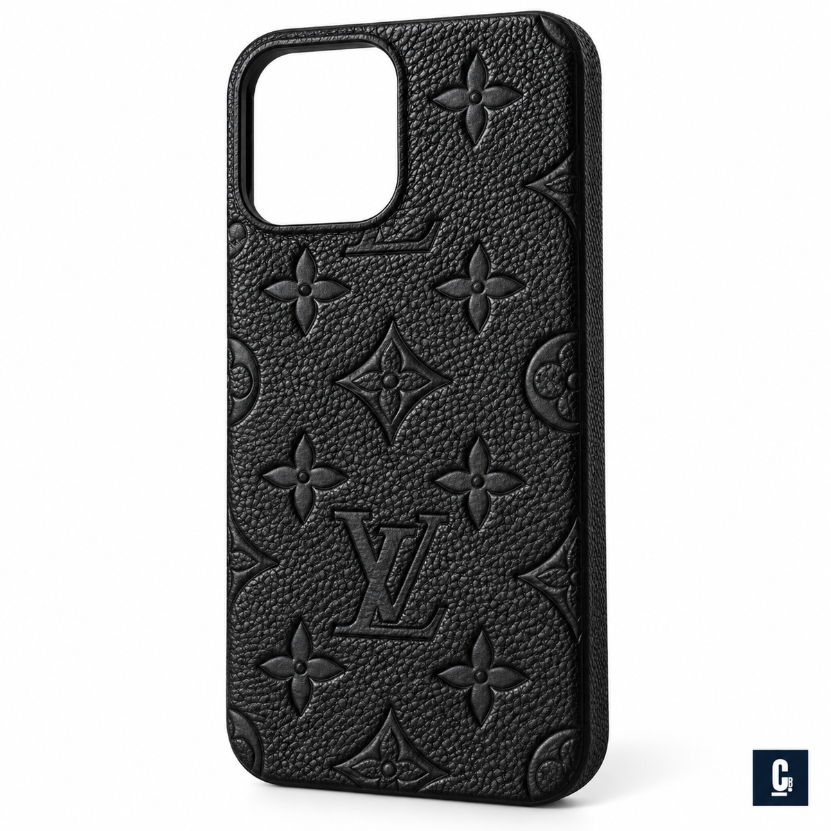Embossed Monogram Case — Black | CB Studio | color=black | view=detail