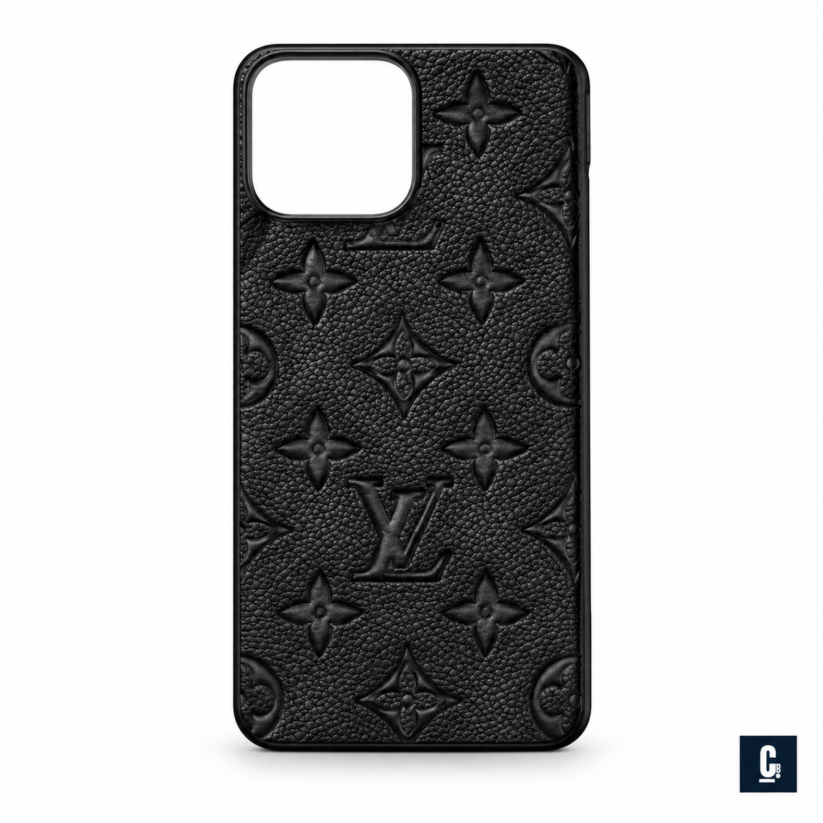 Embossed Monogram Case — Black | CB Studio | color=black | view=front