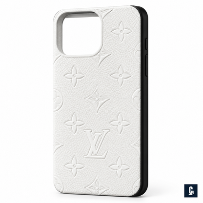 Embossed Monogram Case — White | CB Studio | color=white | view=detail