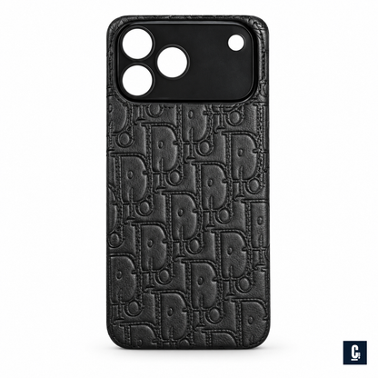 Embossed Oblique Case — Black | CB Studio | color=black | view=front