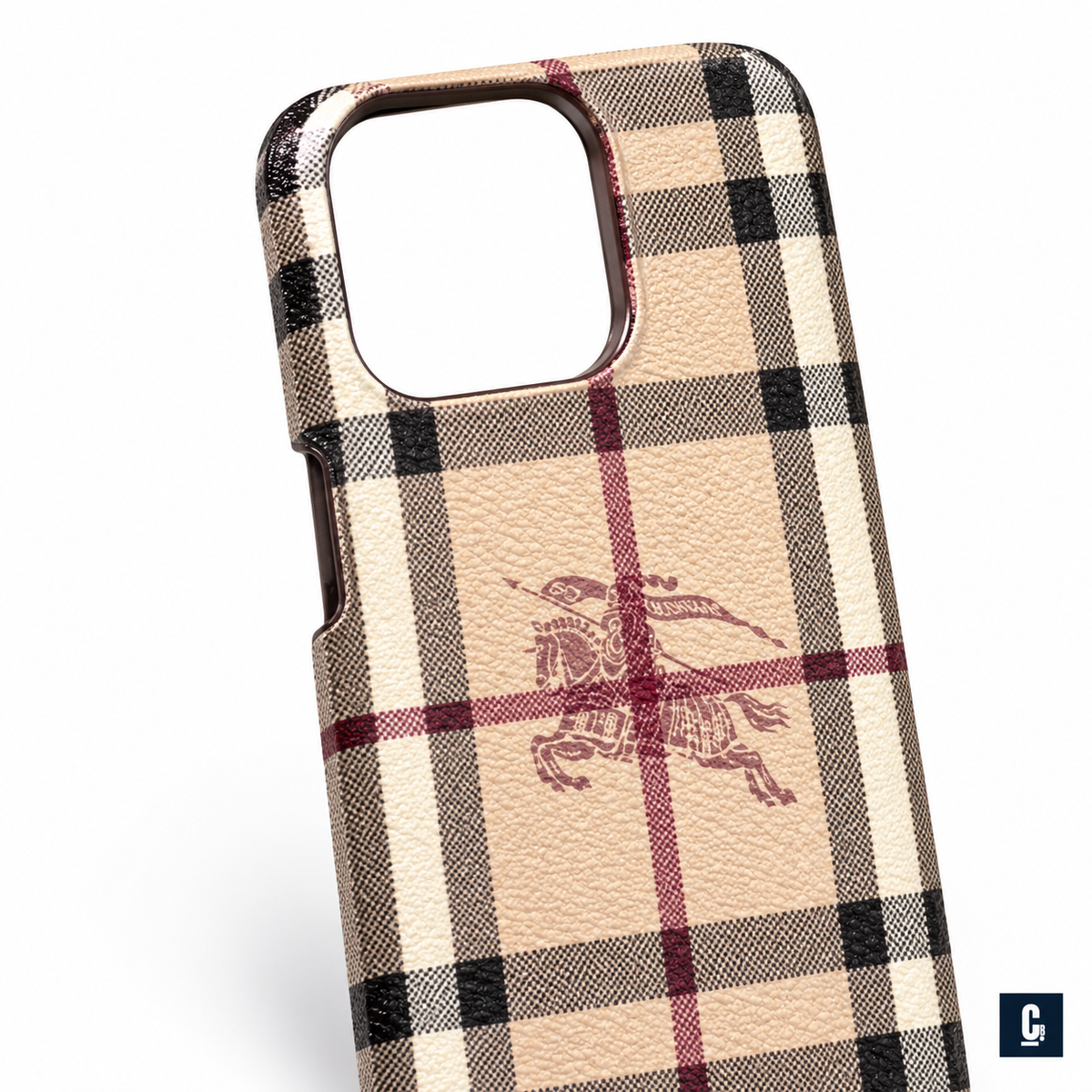Heritage Plaid Case — Beige | CB Studio | color=beige | view=detail