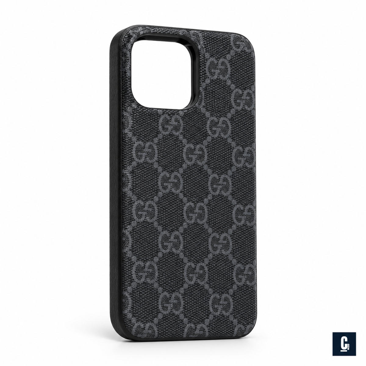 Interlock Canvas Case — Charcoal | CB Studio | color=charcoal | view=angle