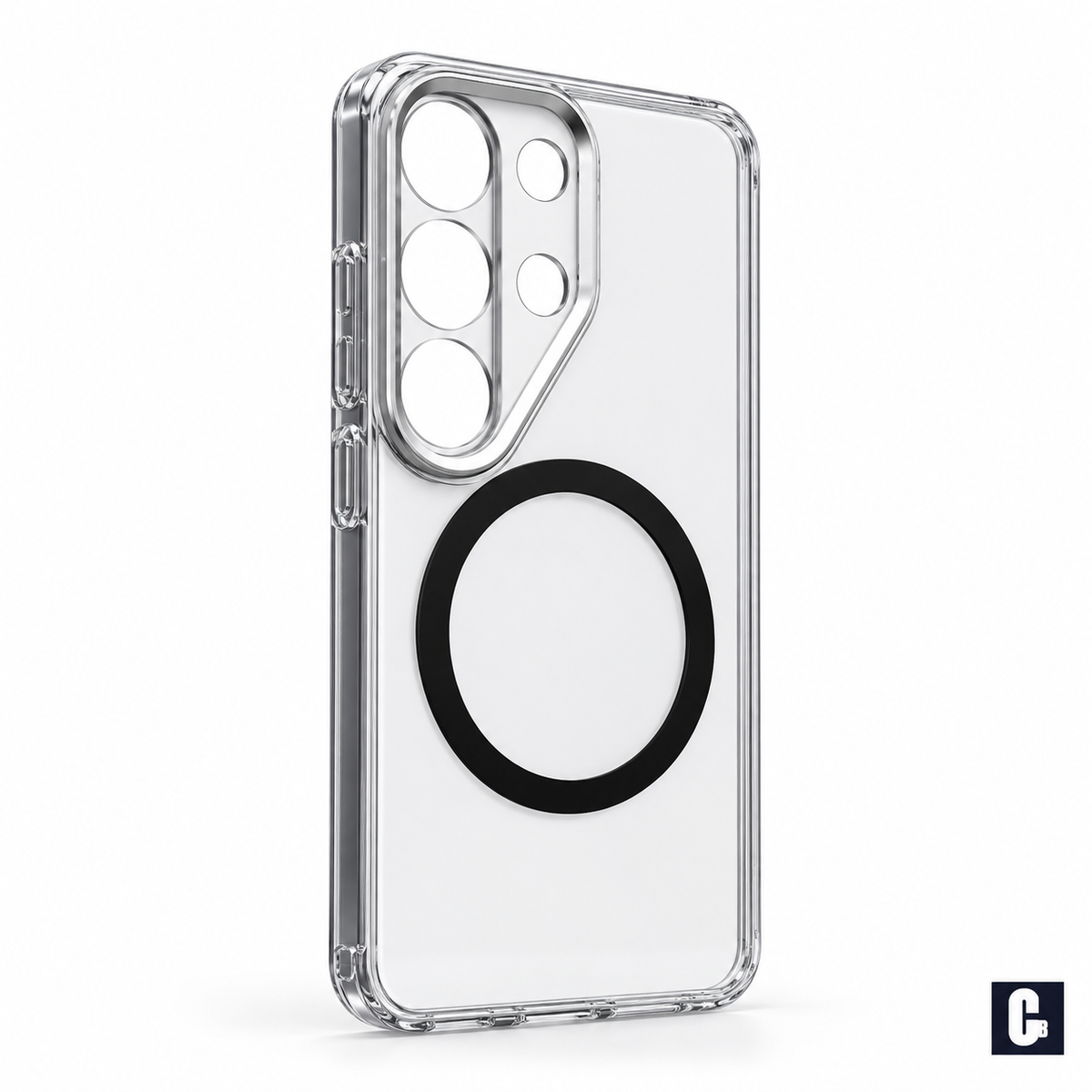 iPefet Clear Magnetic Case — Clear Black | CB Studio | color=clear-black | view=angle
