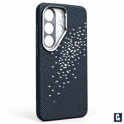 iPefet Texture Print Case — Black Pixel | CB Studio | color=black-pixel | view=angle