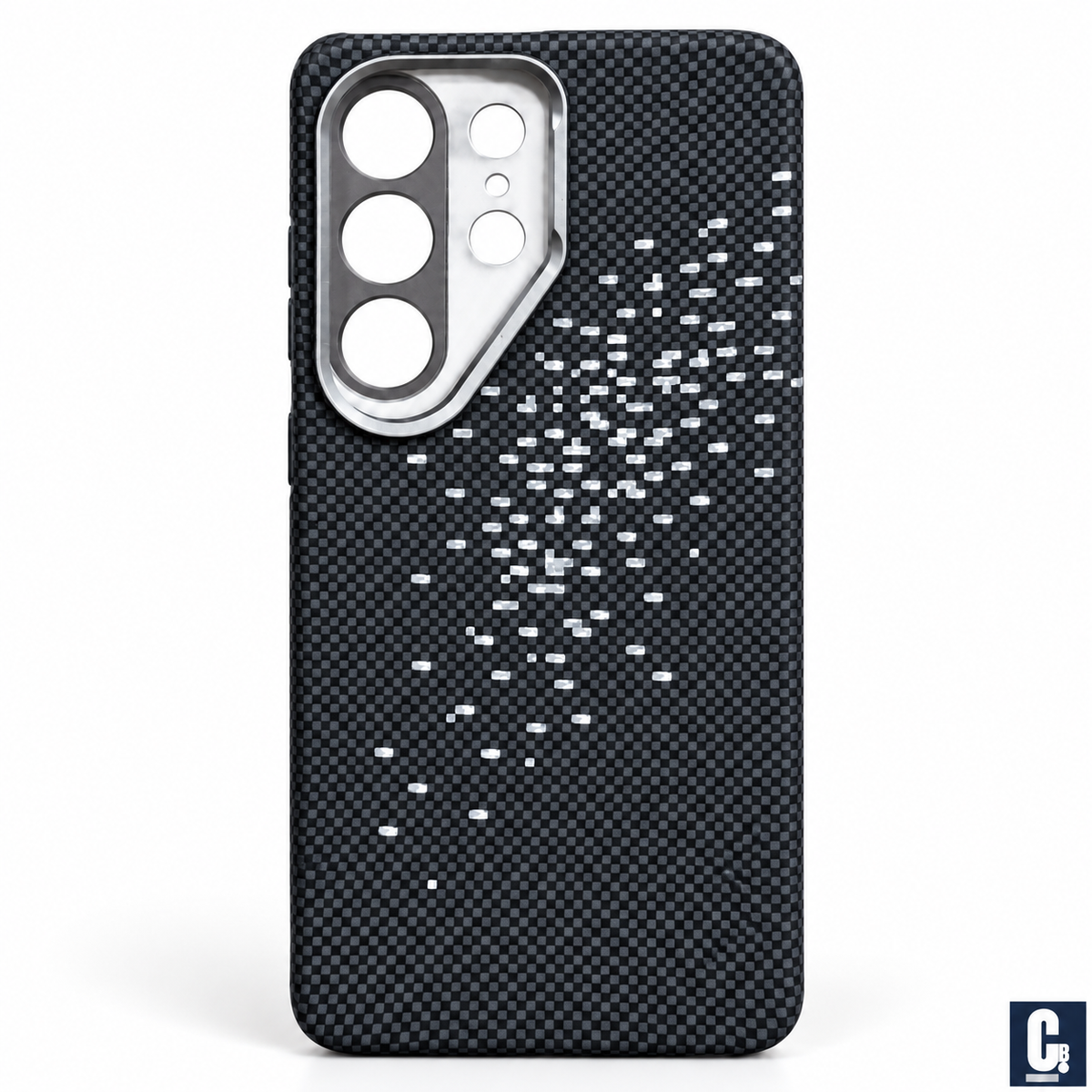 iPefet Texture Print Case — Black Pixel | CB Studio | color=black-pixel | view=front