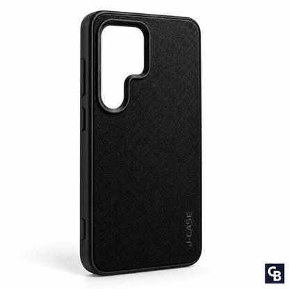 J-Case Signature Texture Case — Black | CB Studio | color=black | view=angle