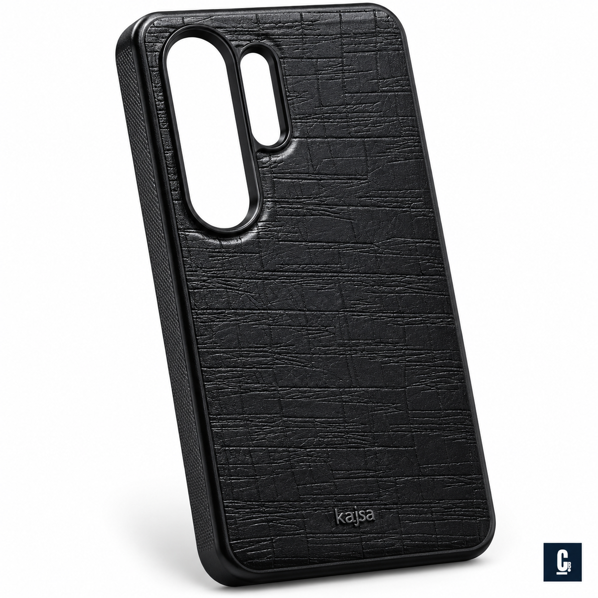 Kajsa Croco Texture Case — Black | CB Studio | color=black | view=detail