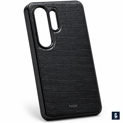 Kajsa Croco Texture Case — Black | CB Studio | color=black | view=detail
