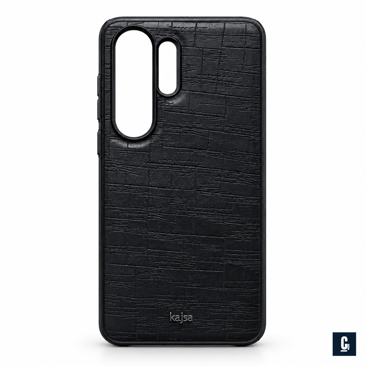Kajsa Croco Texture Case — Black | CB Studio | color=black | view=front