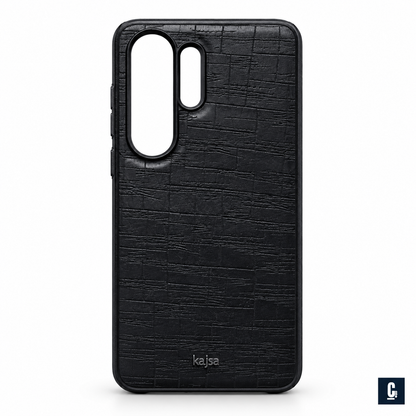 Kajsa Croco Texture Case — Black | CB Studio | color=black | view=front