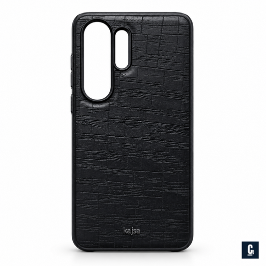 Kajsa Croco Texture Case — Black | CB Studio | color=black | view=front