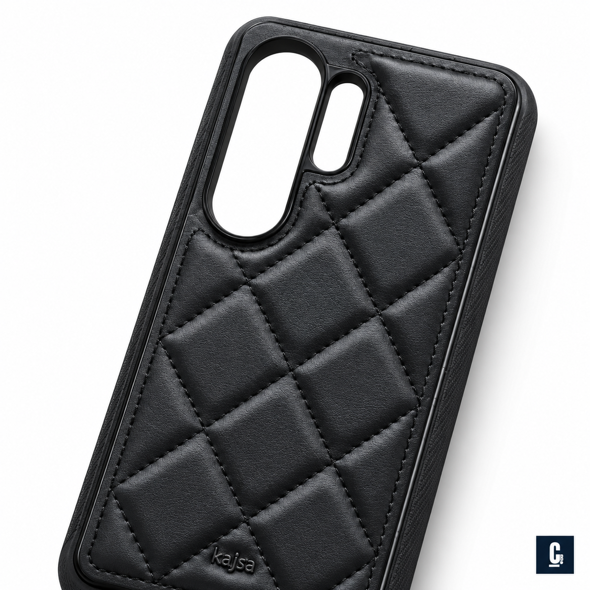 Kajsa Diamond Quilt Case — Black | CB Studio | color=black | view=detail