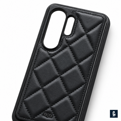 Kajsa Diamond Quilt Case — Black | CB Studio | color=black | view=detail