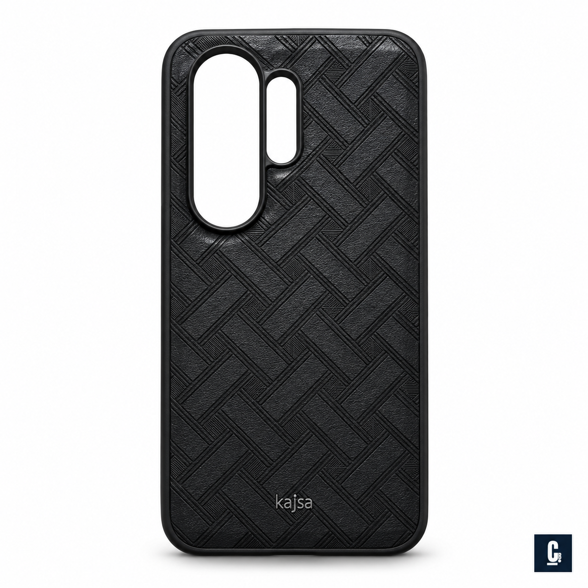 Kajsa Geo Weave Case — Black | CB Studio | color=black | view=front