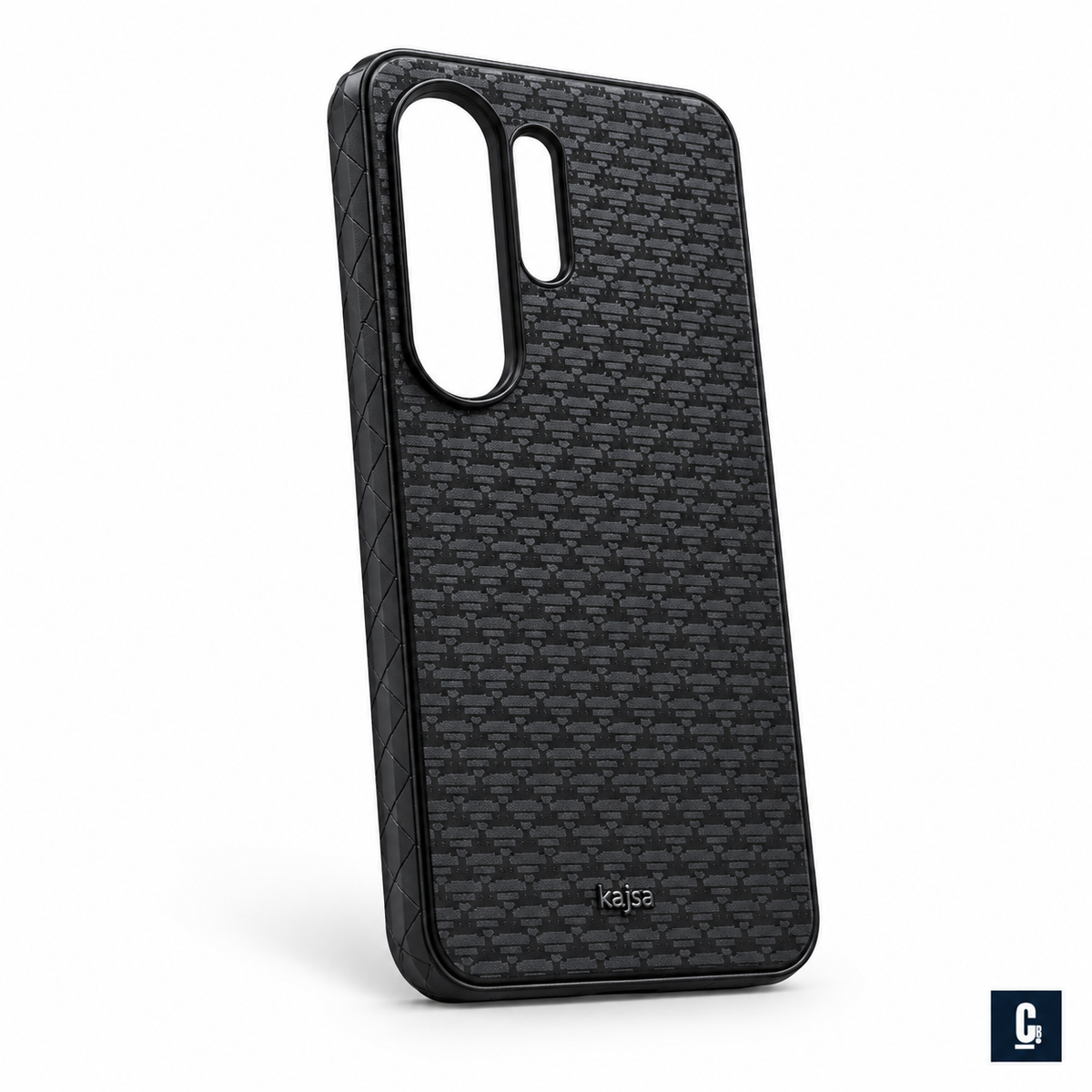 Kajsa Houndstooth Case — Black | CB Studio | color=black | view=angle