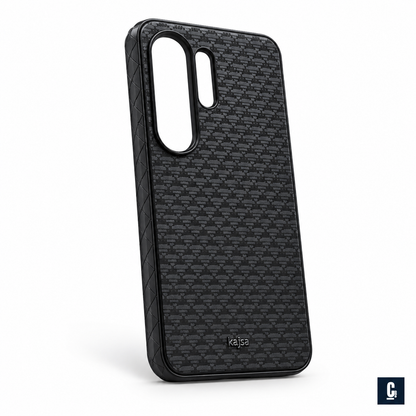 Kajsa Houndstooth Case — Black | CB Studio | color=black | view=angle