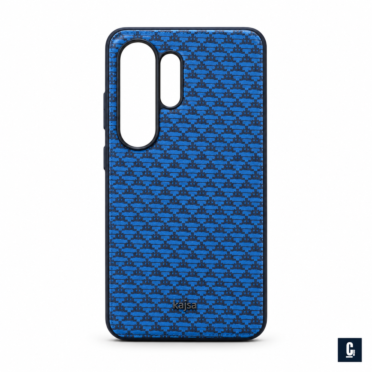 Kajsa Houndstooth Case — Blue | CB Studio | color=blue | view=front