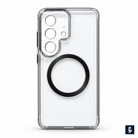 KZDOO IceGuard Magnetic Case — Clear Black | CB Studio | color=clear-black | view=front
